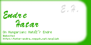 endre hatar business card